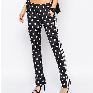 Adidas originals polka dot track pants