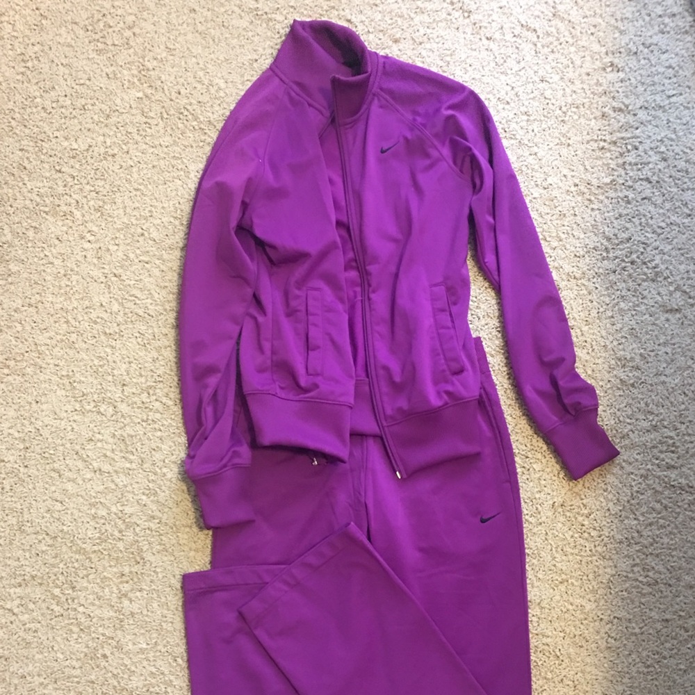 Purple Nike tracksuit