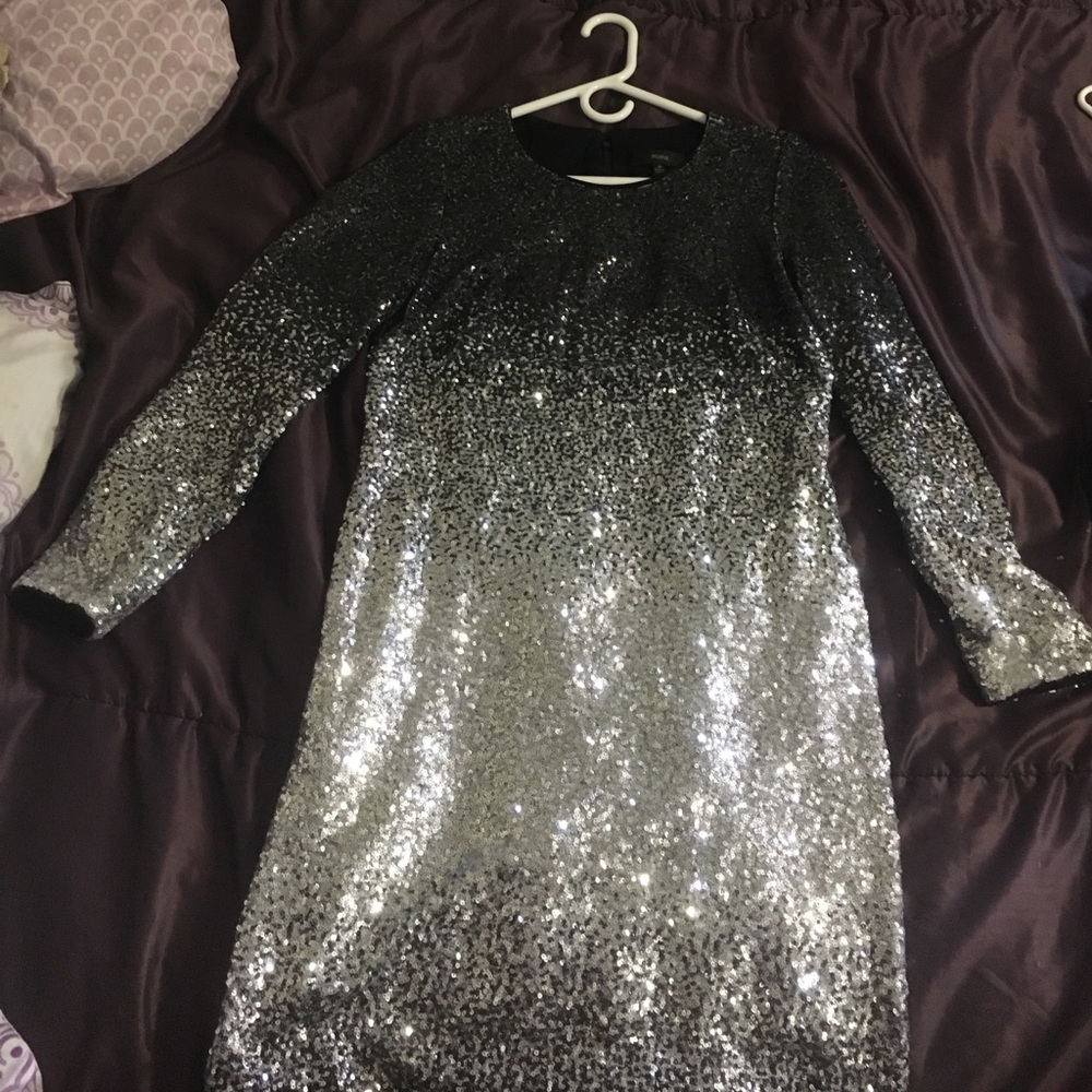 Silver Sequence dress. It's a beauty!