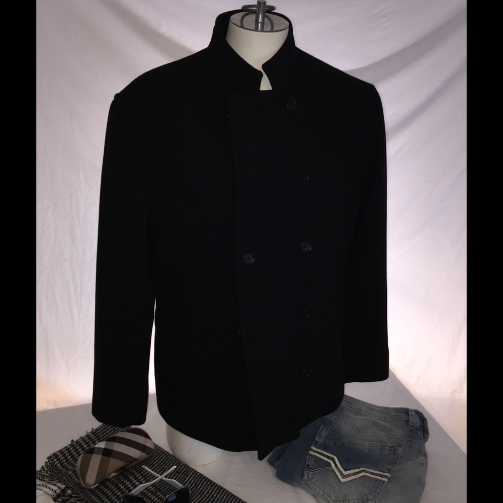 Men's Waist Length Pea Coat.