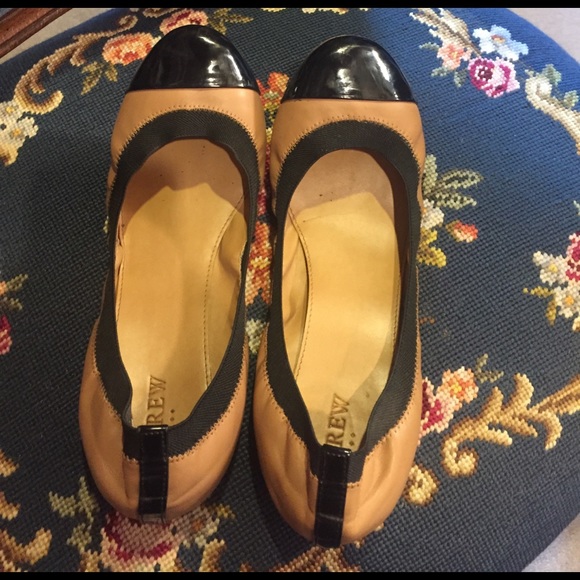 J. Crew Factory Shoes - J. Crew Black and Tan Flats