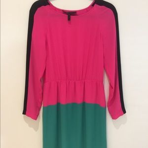 BCBG above the knee color-block dress