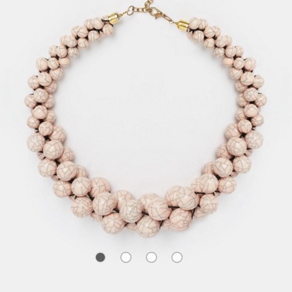 Pink "marble" Collar Necklace - ASOS
