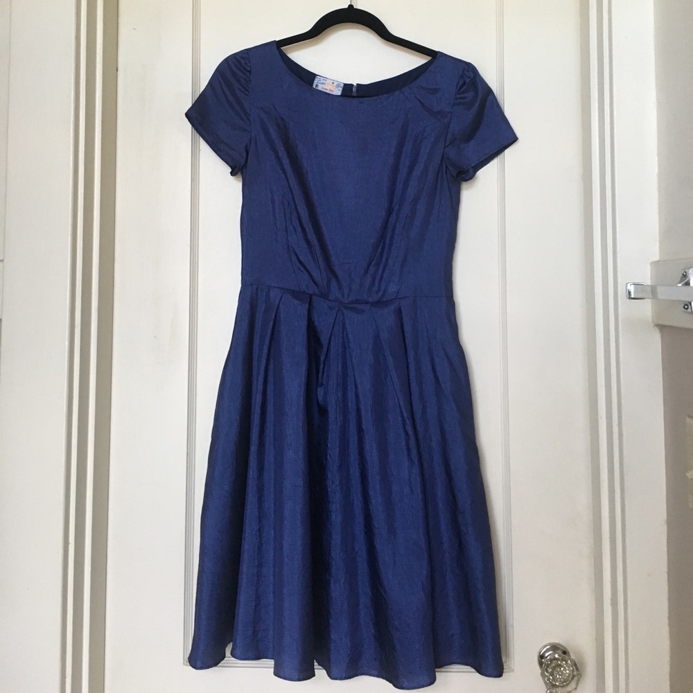 Blue Vintage Handmade Dress