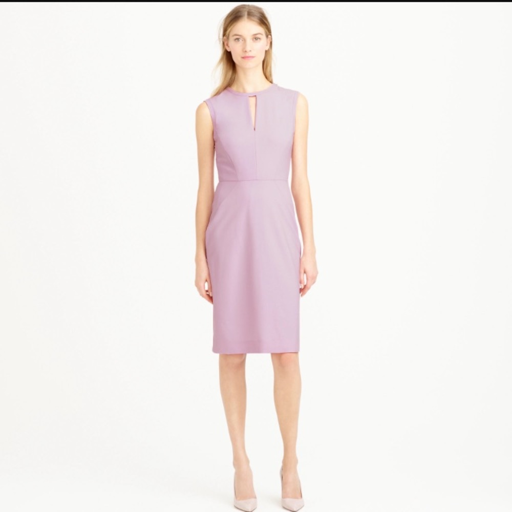 J Crew Keyhole dress in Italian stretch wool
