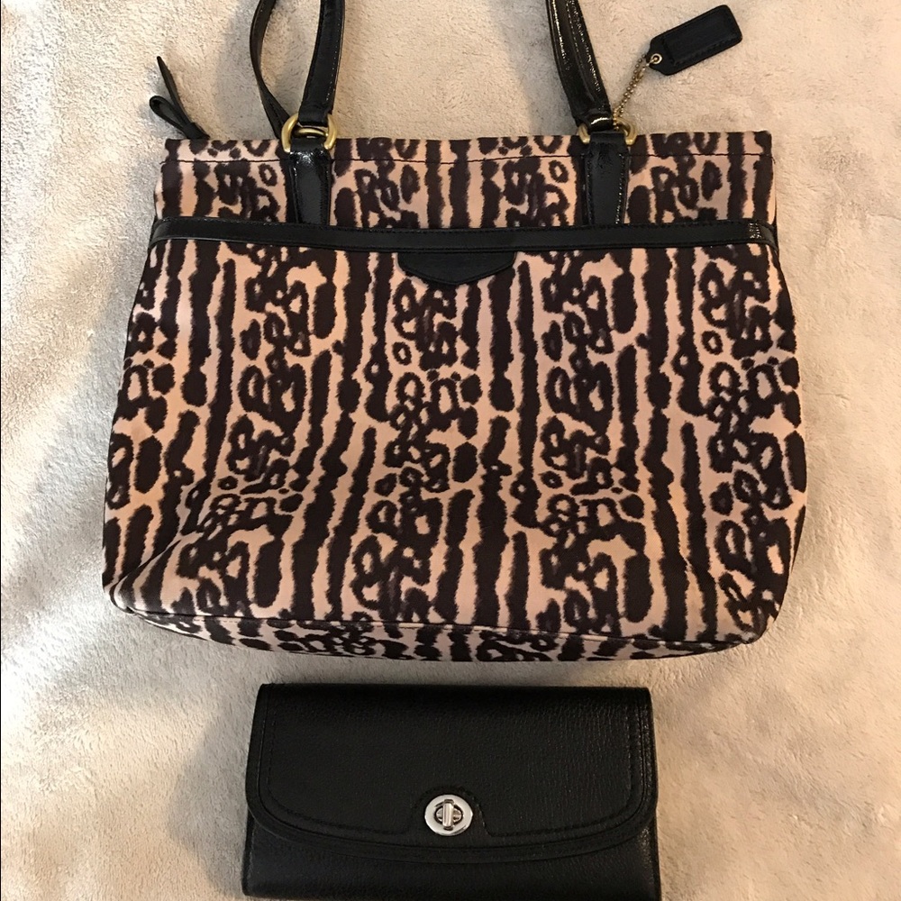 Used Coach purse and wallet