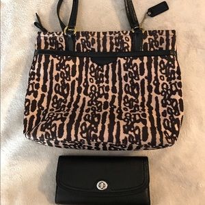 Used Coach purse and wallet