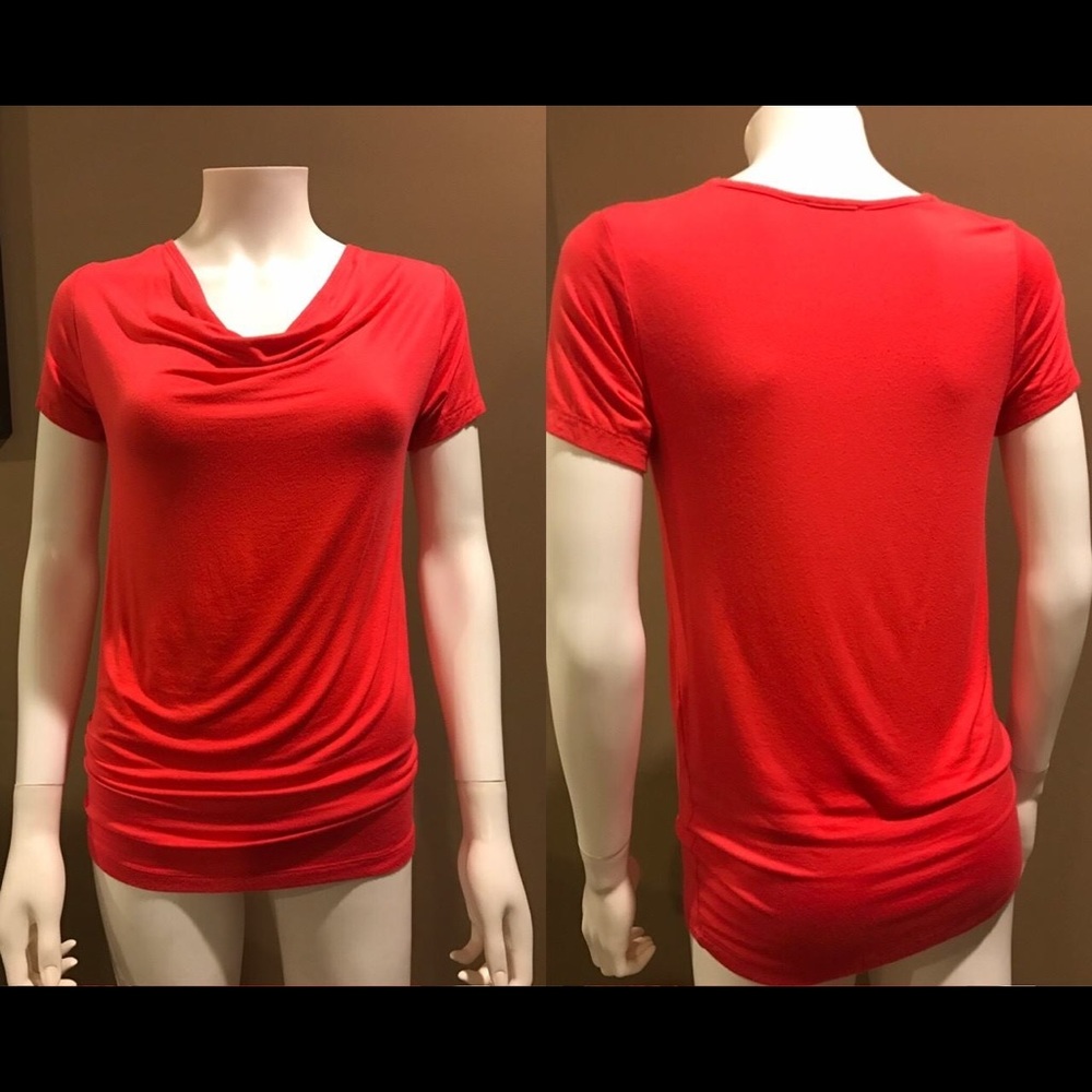 Roma Cowl Neck Jersey Knit Top
