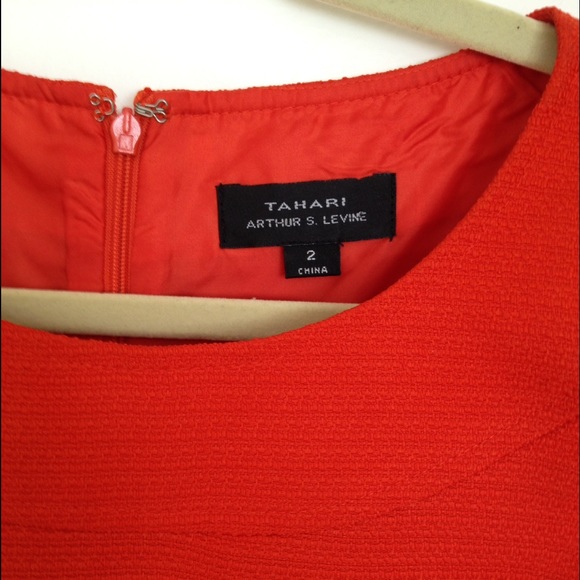 Orange Tahari dress. Keeping! - Picture 2 of 2