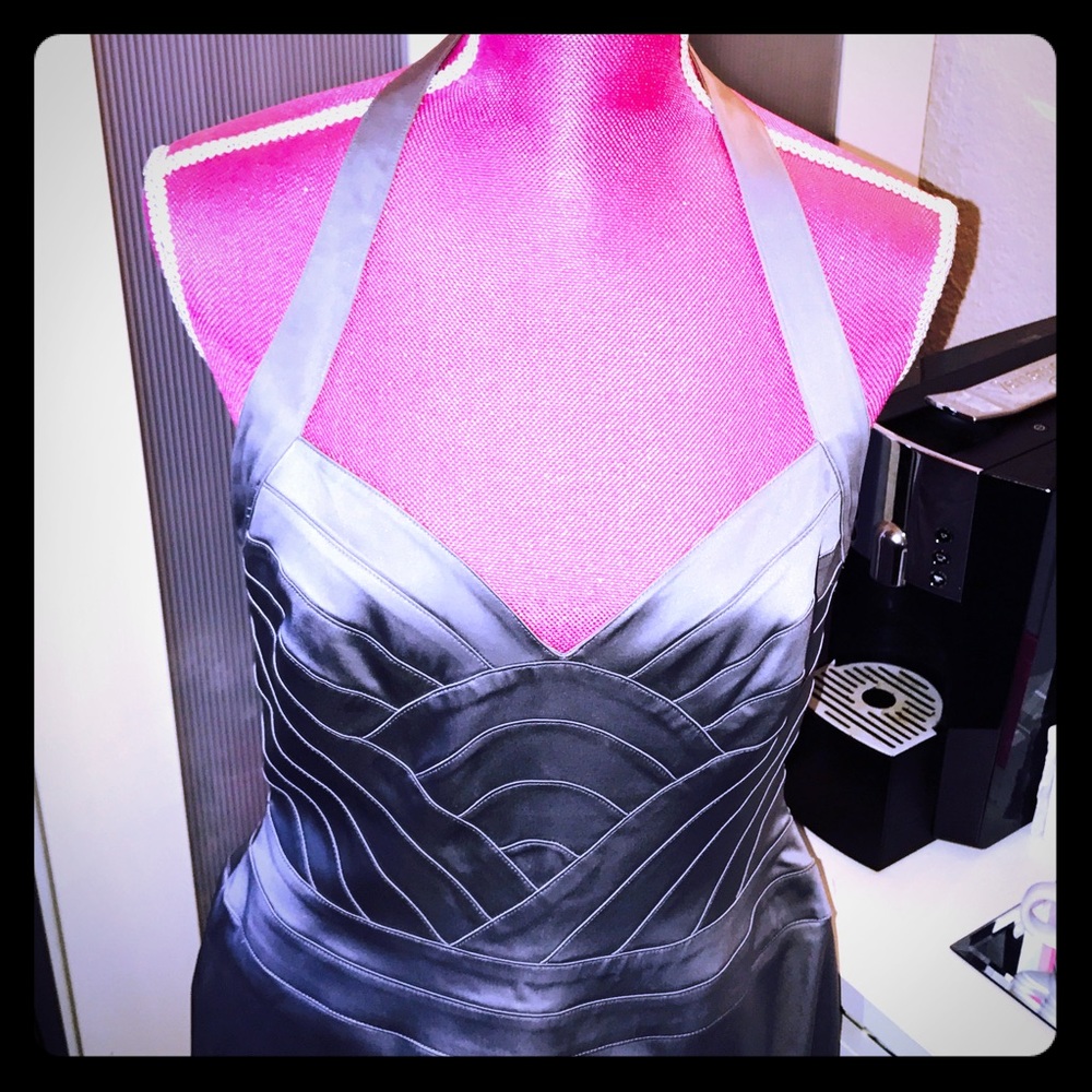 PAPĒLL BOUTIQUE GORGEOUS SILVER COCKTAIL DRESS