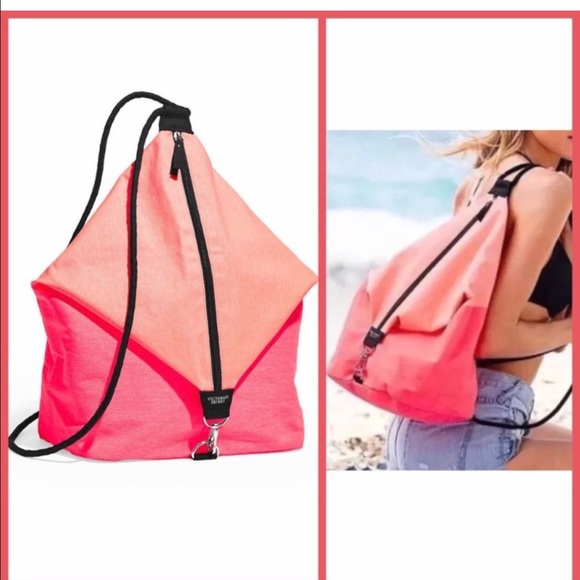 Victoria Secret Book/Beach/Shopper Drawstring Bag - Picture 3 of 4