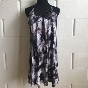 Shift Dress with Neckline Detail