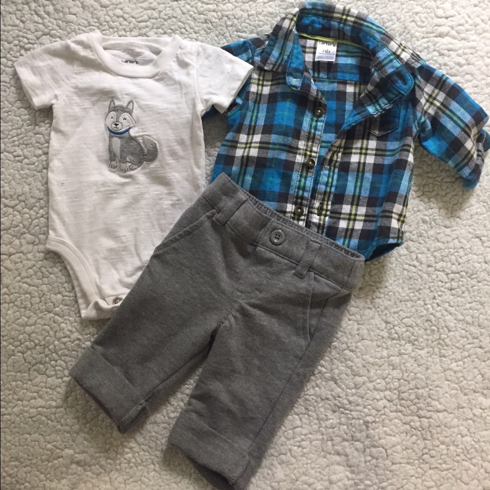 Carters Newborn Boy Dress