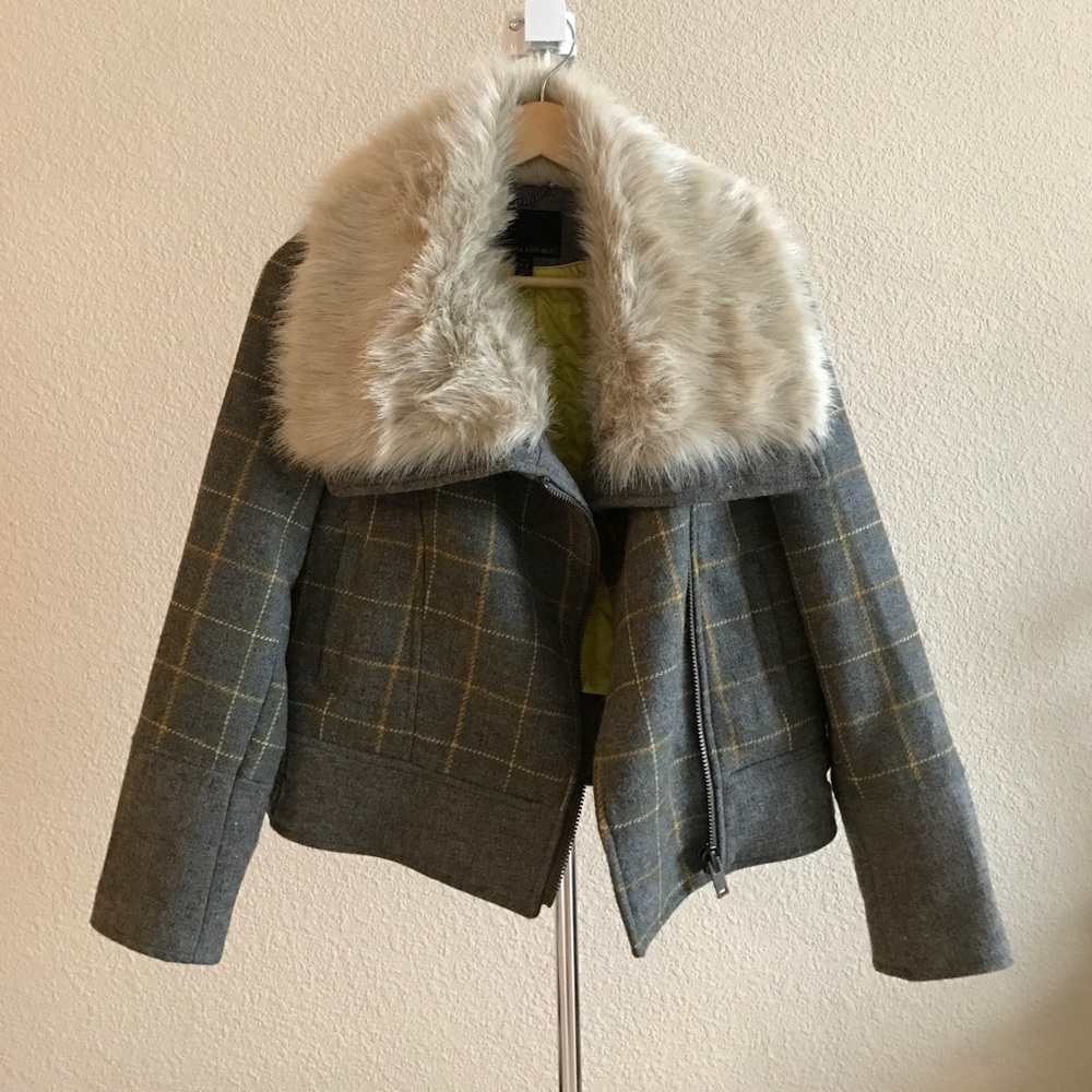 Banana Republic Coat - w/ Faux Fur