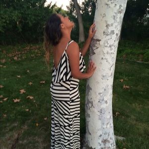 Open back maxi dress