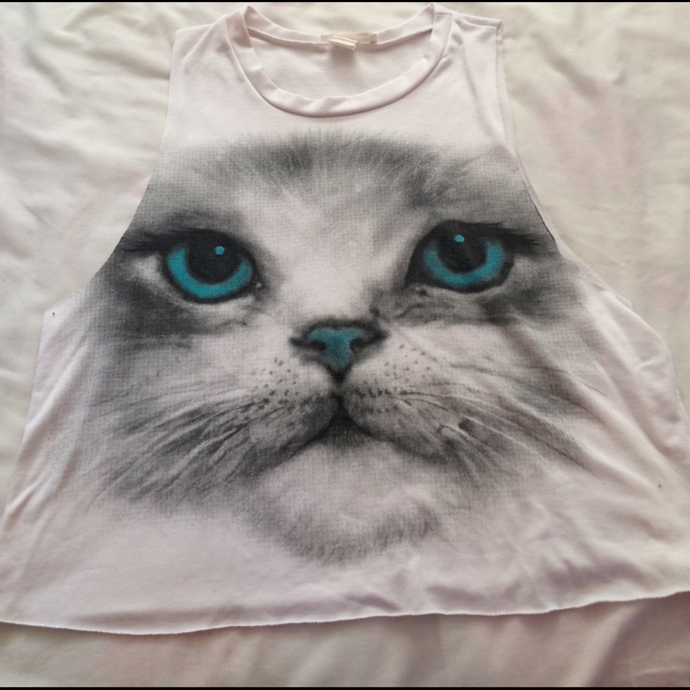Cat crop top