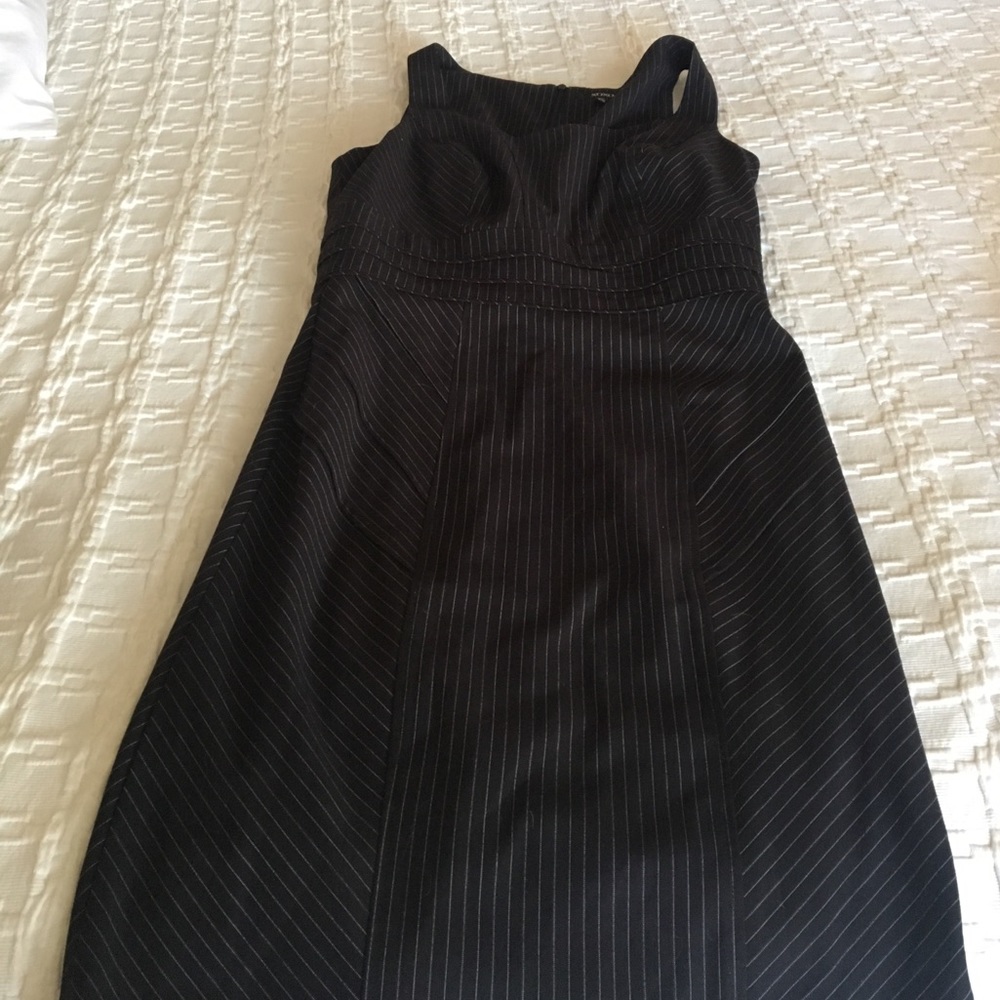 XOXO black pin-striped dress