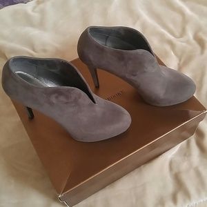 Grey Suede High Heels
