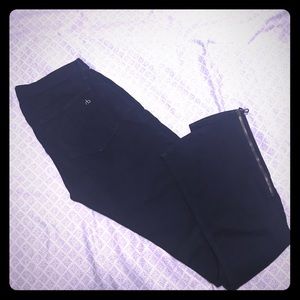 Cropped Rag and Bone zip leg skinnies