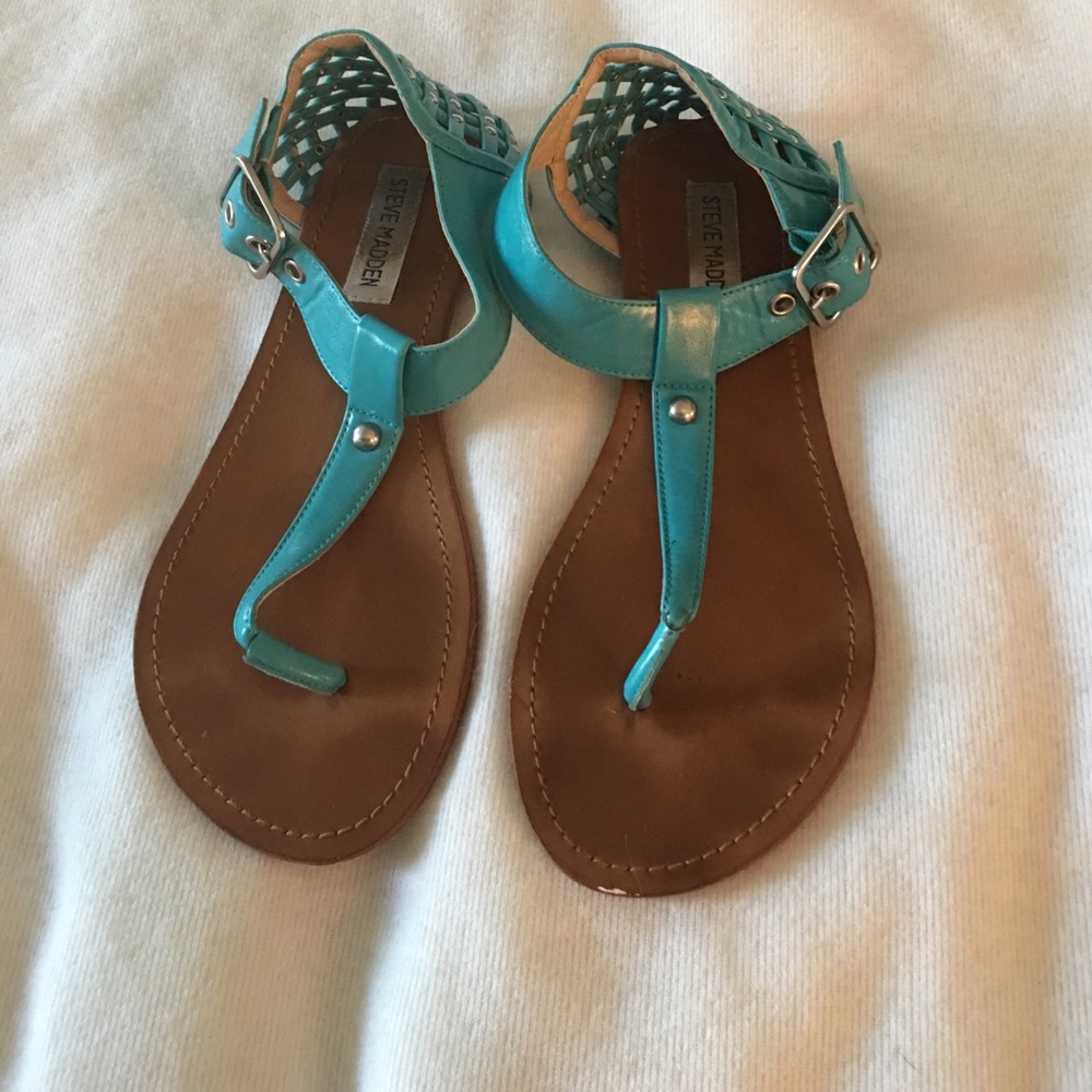 Steve Madden teal sandals