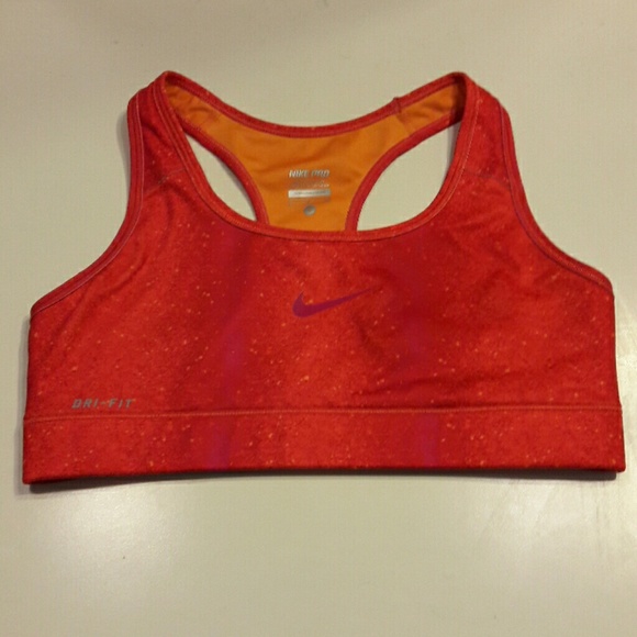 Nike Other - Rare Nike Red/Orange Galaxy Patterned Sports Bra