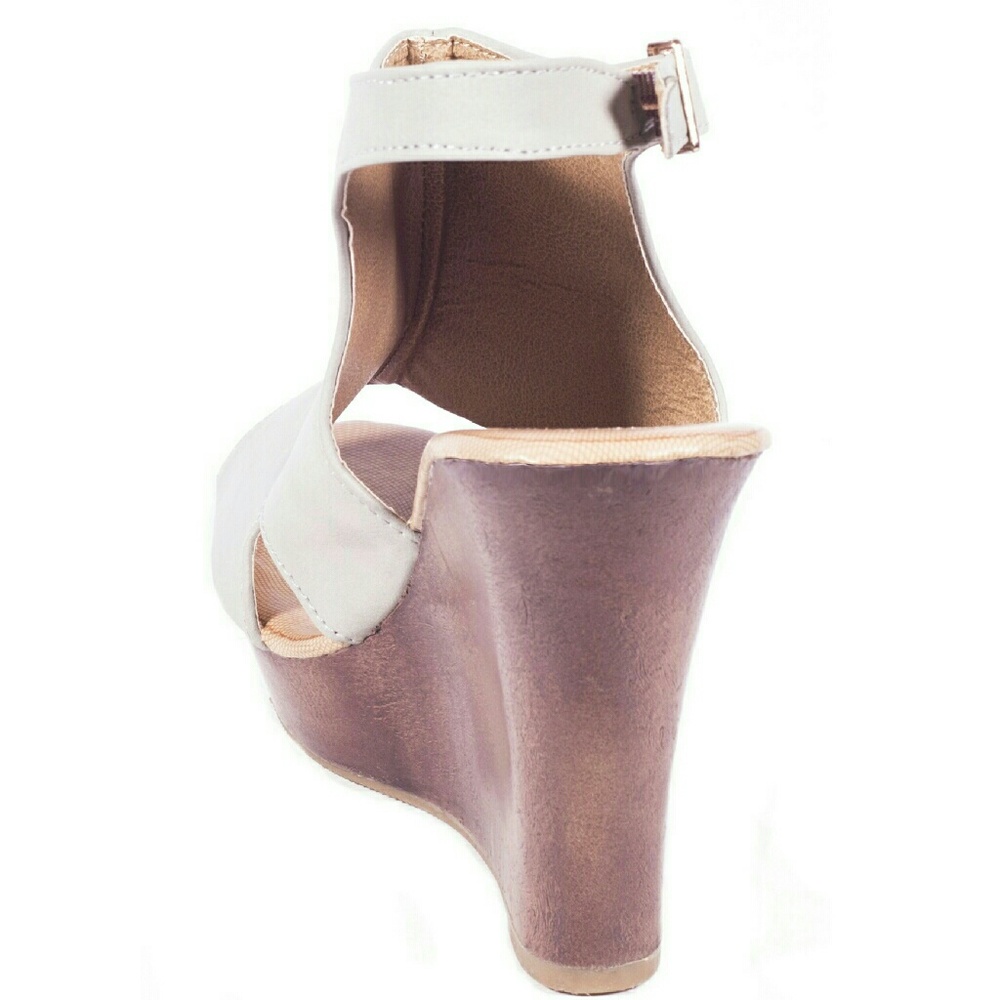 Tory K Women Wedge Sandals, HW-2080, Gray - Picture 3 of 4