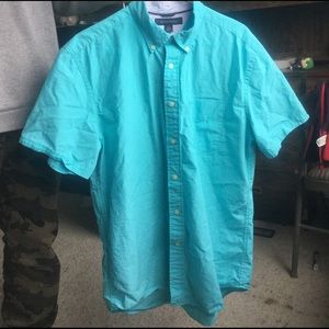 Tommy Hilfiger Light Blue Pocket button-up Large