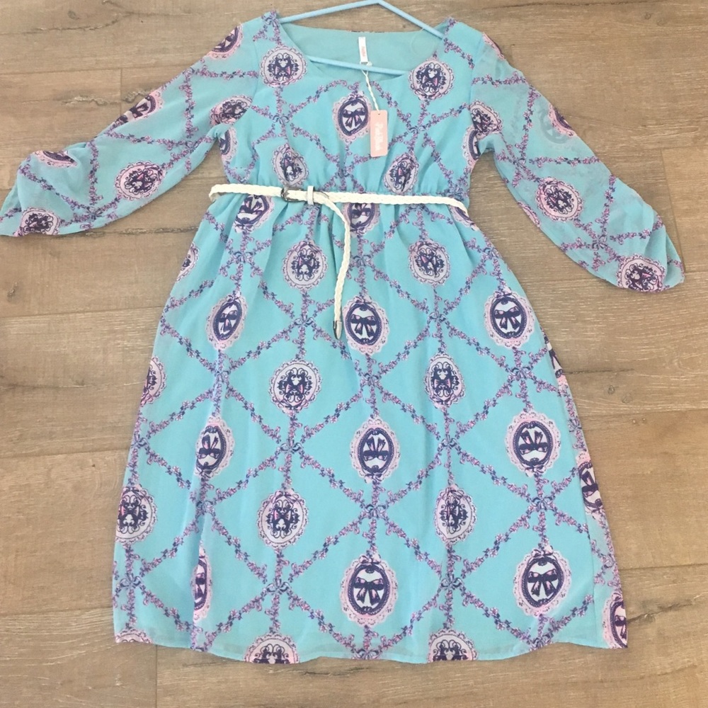 Pinkblush maternity bow dress NWT