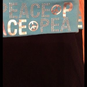 Girls Capri leggings with embellished band