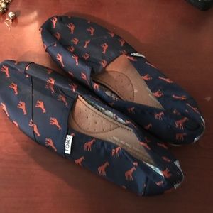 Tom's flats. Never worn. Limited edition.