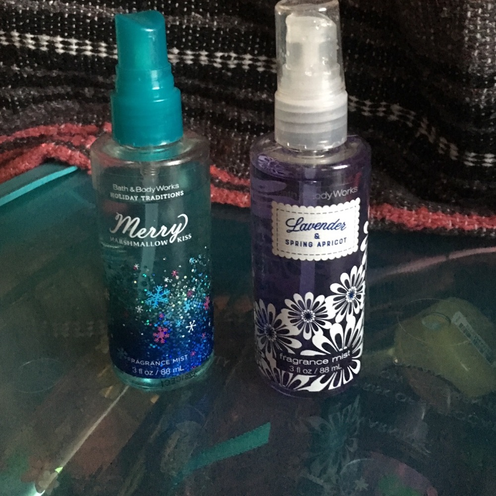 Merry Marshmallow Kiss and Lavender Spring Apricot