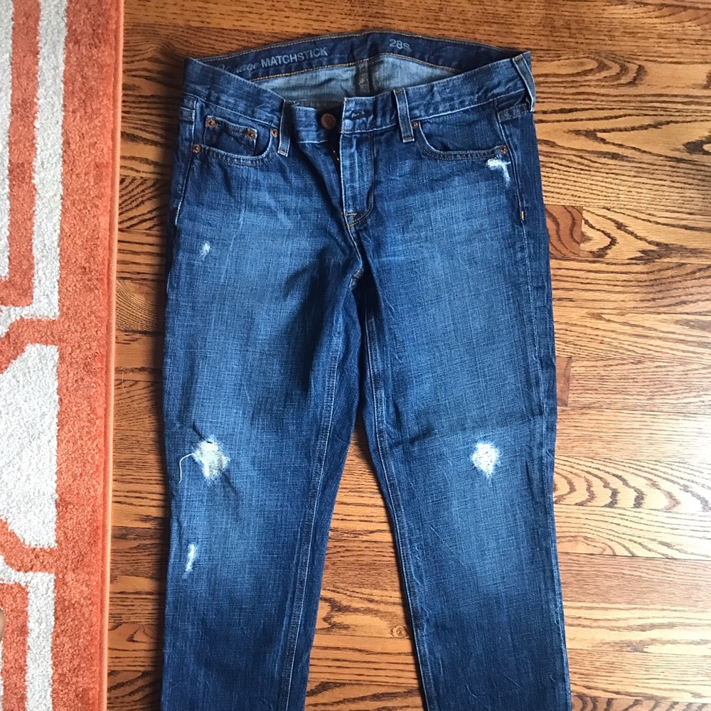J Crew Vintage Matchstick Jeans size 28S