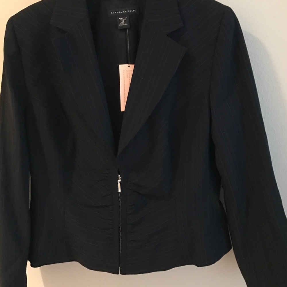 Banana Republic blazer. Never worn pin stripe