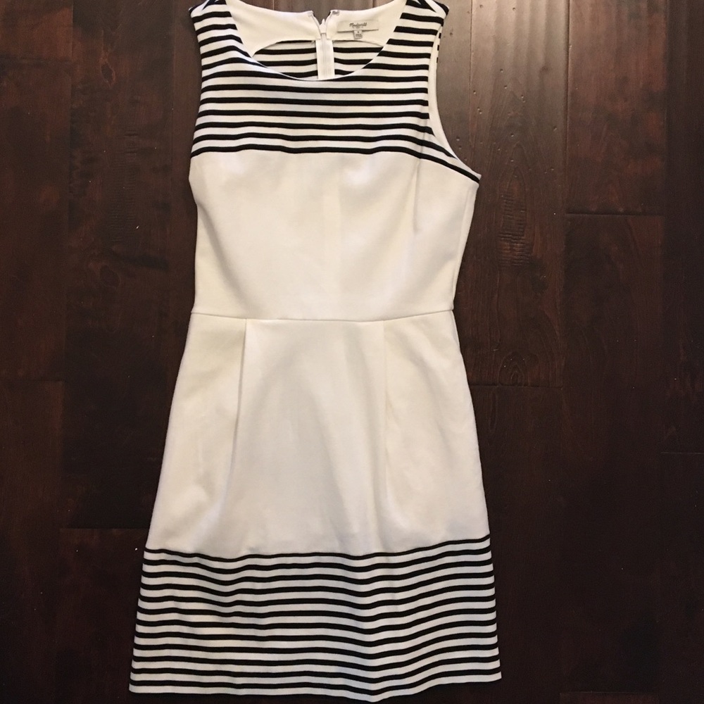 Black & white striped Madewell dress