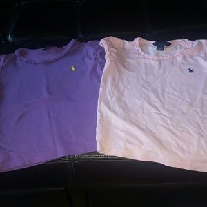 Lot of 2 Polo Ruffled tshirts