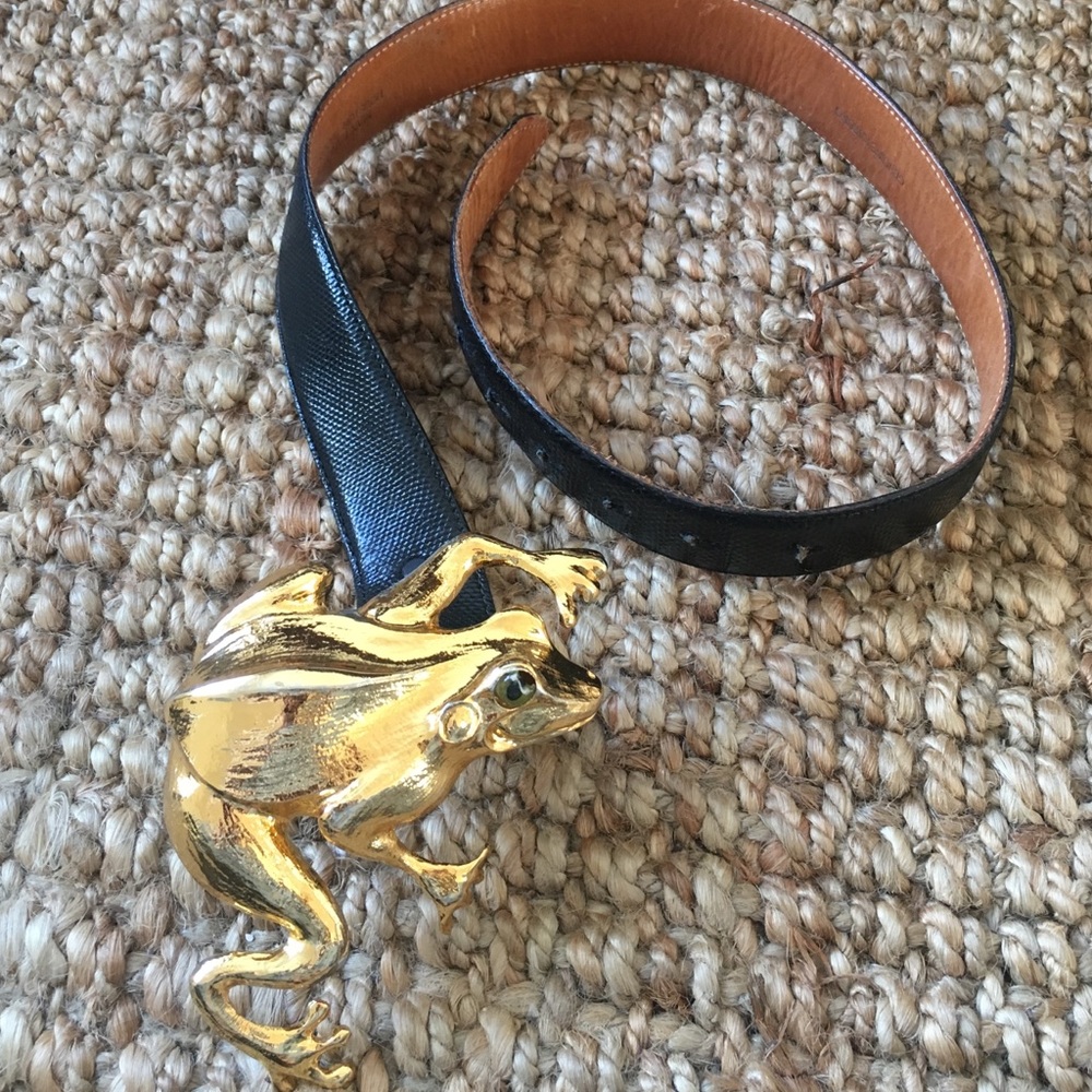 RARE Vintage Christopher Ross Frog Belt