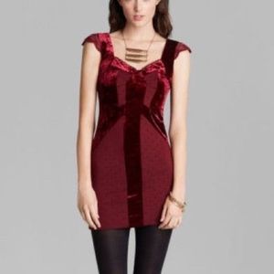 Free People Maroon Bodycon