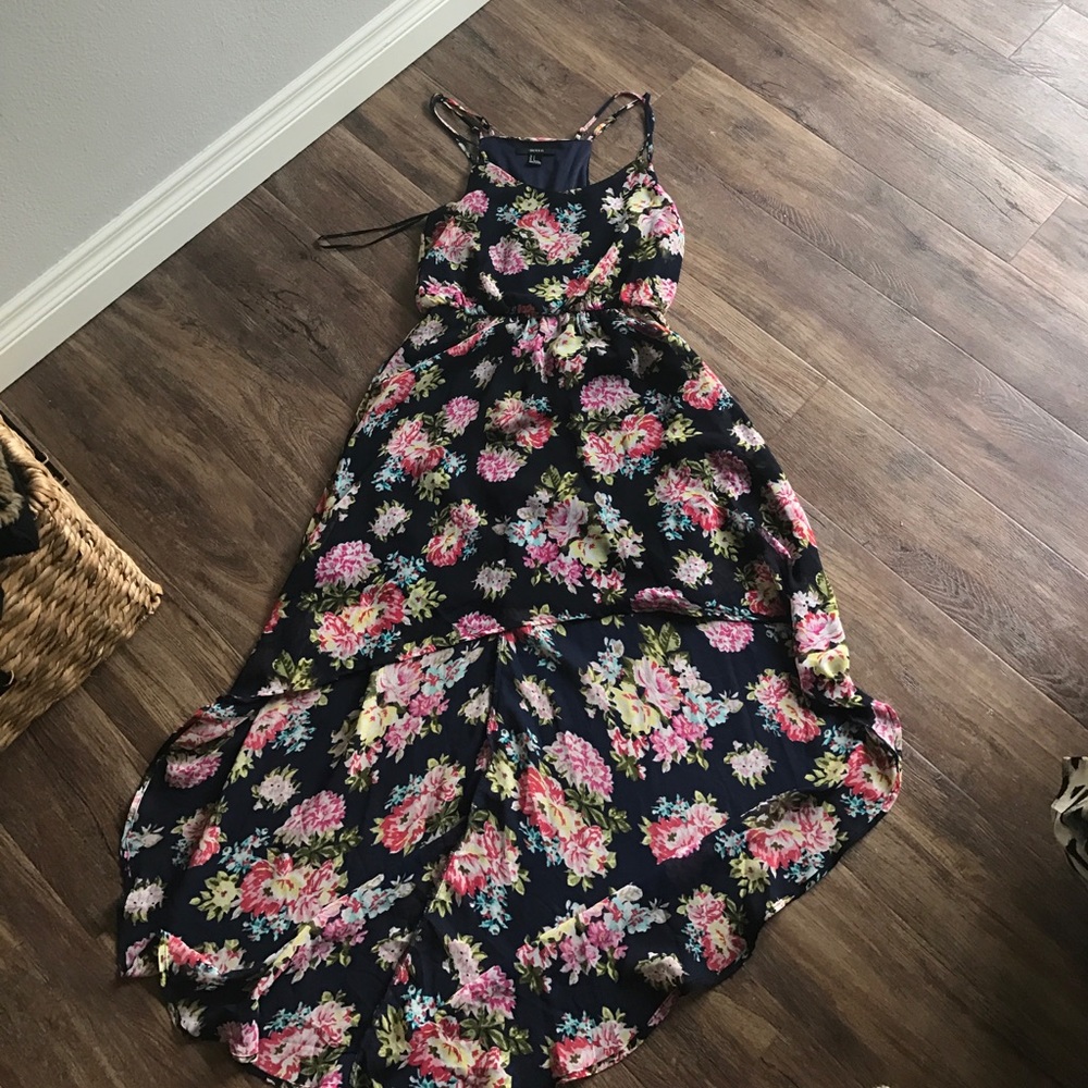 High-low floral dress