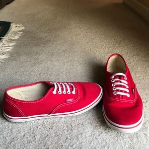 Classic red vans
