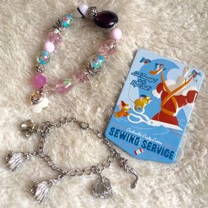 Disney Princess Charm Bracelet & Magnet Bundle