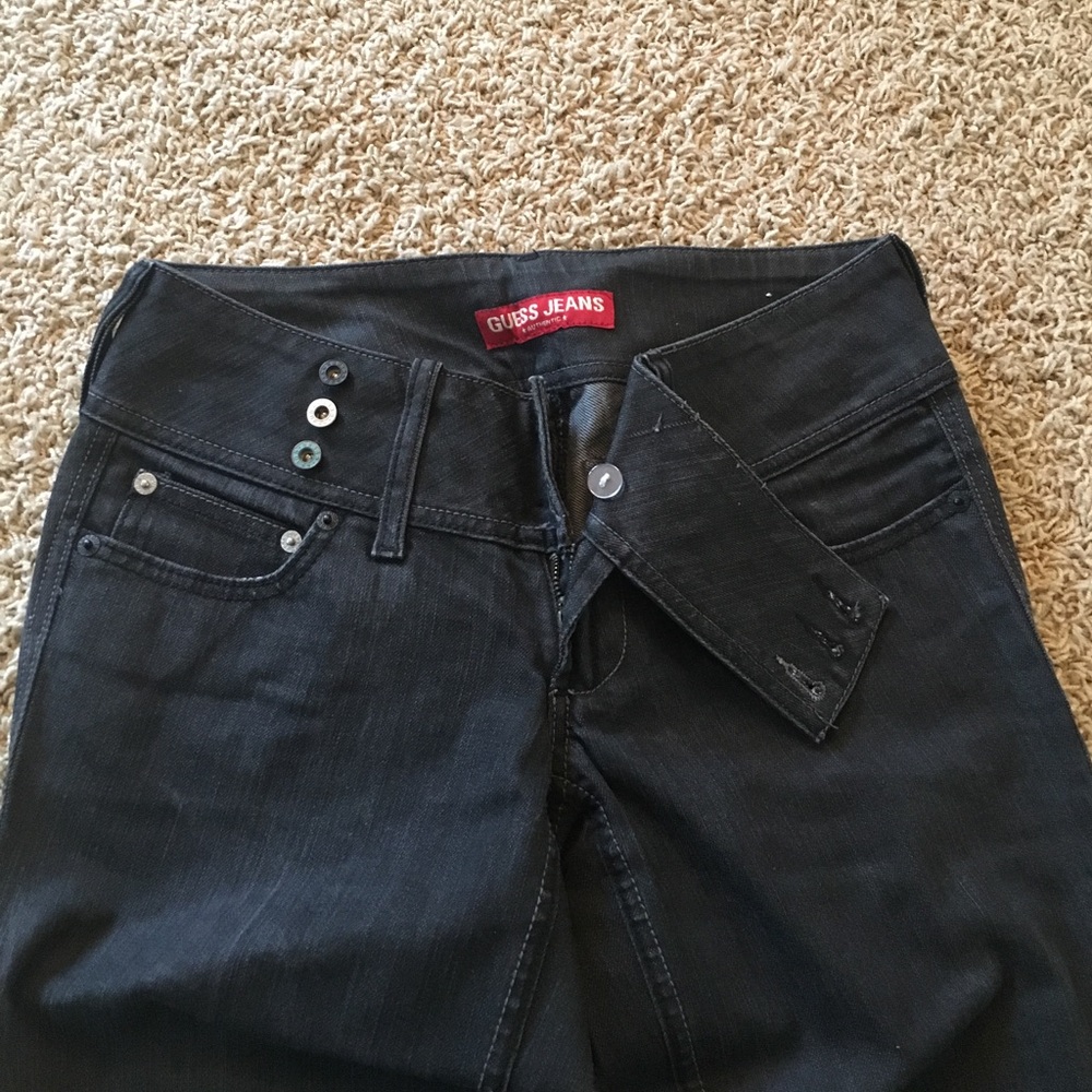 Guess jeans. Dark/black denim.