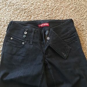 Guess jeans. Dark/black denim.