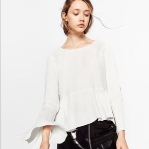Zara white top