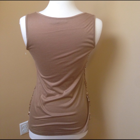 Golden Copper Sequin Tank - Picture 3 of 4