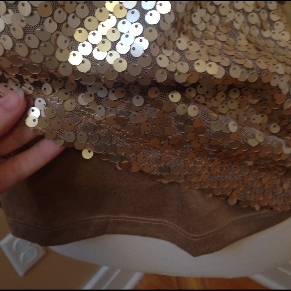 Golden Copper Sequin Tank - Picture 4 of 4