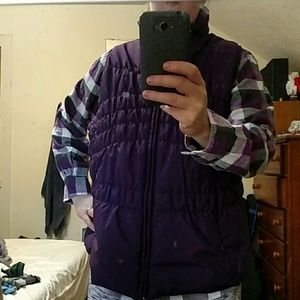 Purple flannel/vest set