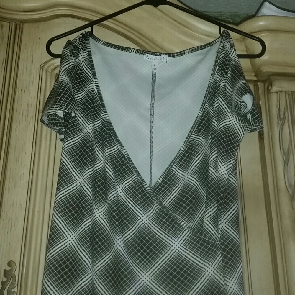 90's Black & White dress