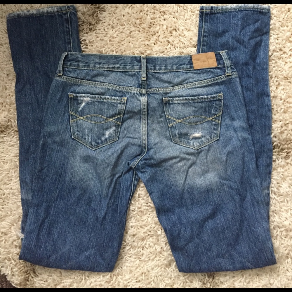A&F straight leg jeans