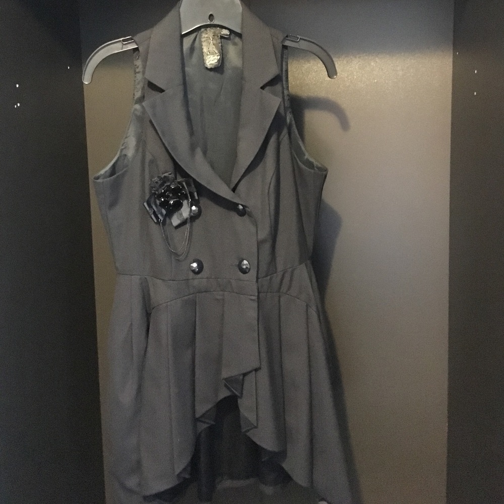 Navy blue vest