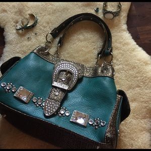 Teal Gem 💎 purse 👛. Only used twice.